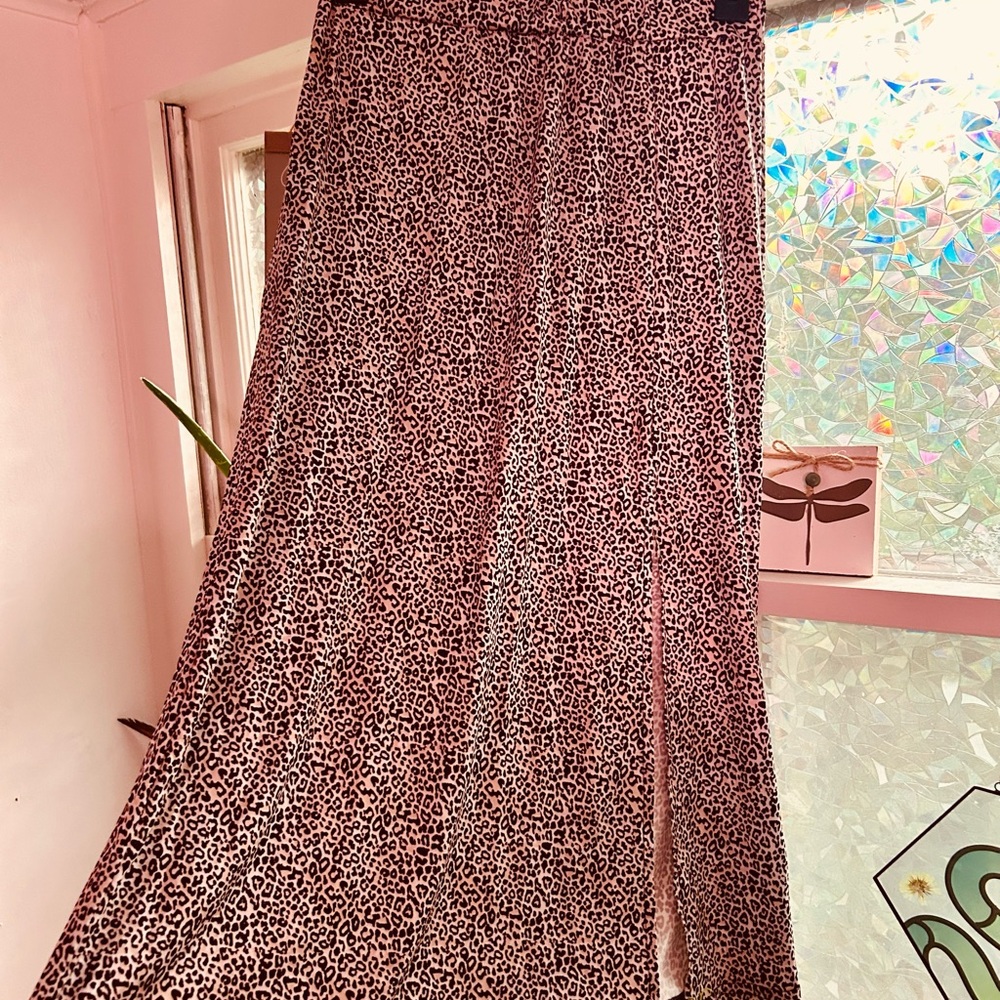 Leopard Print Maxi Skirt